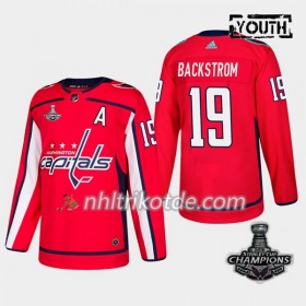 Washington Capitals Trikot Nicklas Backstrom 19 2018 Stanley Cup Champions Adidas Rot Authentic - Kinder
